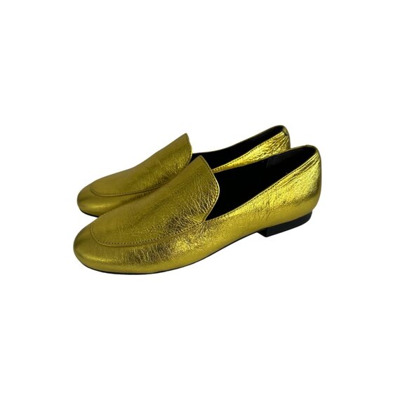 KENNETH COLE Women's Gold Metallic Loafers Flats Size 5.5 - Picture 7 of 9